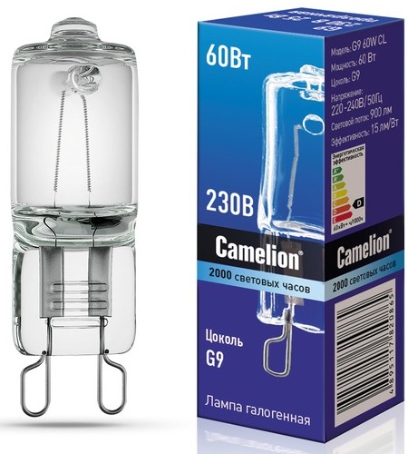 Фото лампа camelion /feron 60/40w 220v g9 Лампа Camelion /FERON 60/40W 220V G9 в наличии