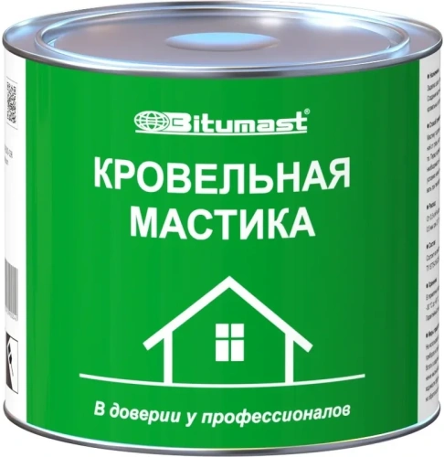 Фото мастика bitumast кровельная 2л Мастика BITUMAST кровельная 2л в наличии