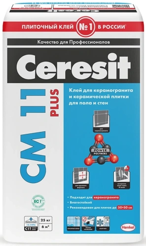 Фото клей д/плитки церезит cm-11 25кг Клей д/плитки ЦЕРЕЗИТ CM-11 25кг в наличии