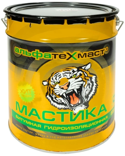 Фото мастика альфатехмаст битумная 16кг Мастика АльфаТехМаст битумная 16кг в наличии