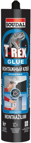 Фото клей t-rex монтаж бел. 290г Клей T-REX монтаж бел. 290г в наличии